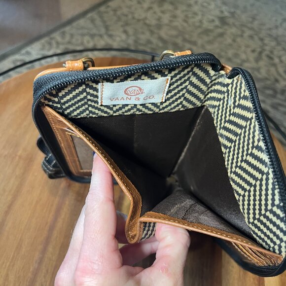 Vann & CoPrism Herringbone Cellphone Crossbody Wallet Purse - Picture 12 of 16